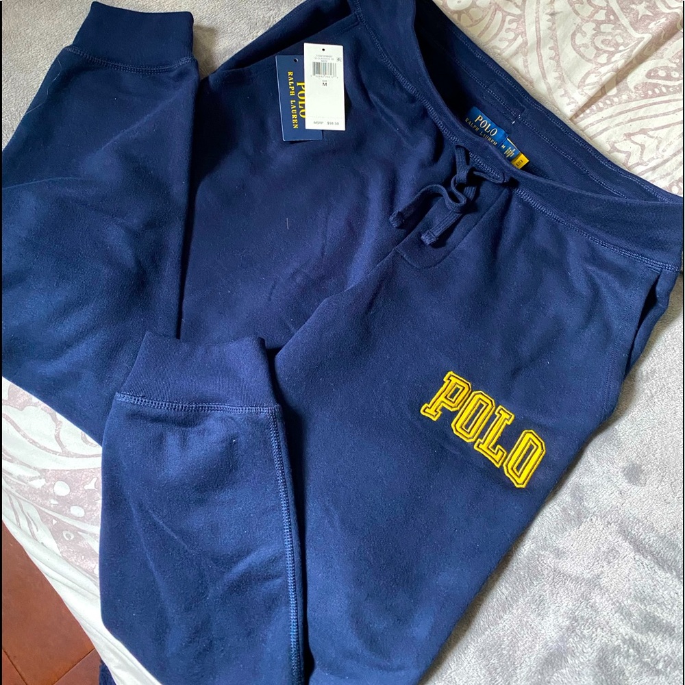 BRAND NEW POLO RALPH LAUREN MEN’S SWEATPANTS NAVY BLUE